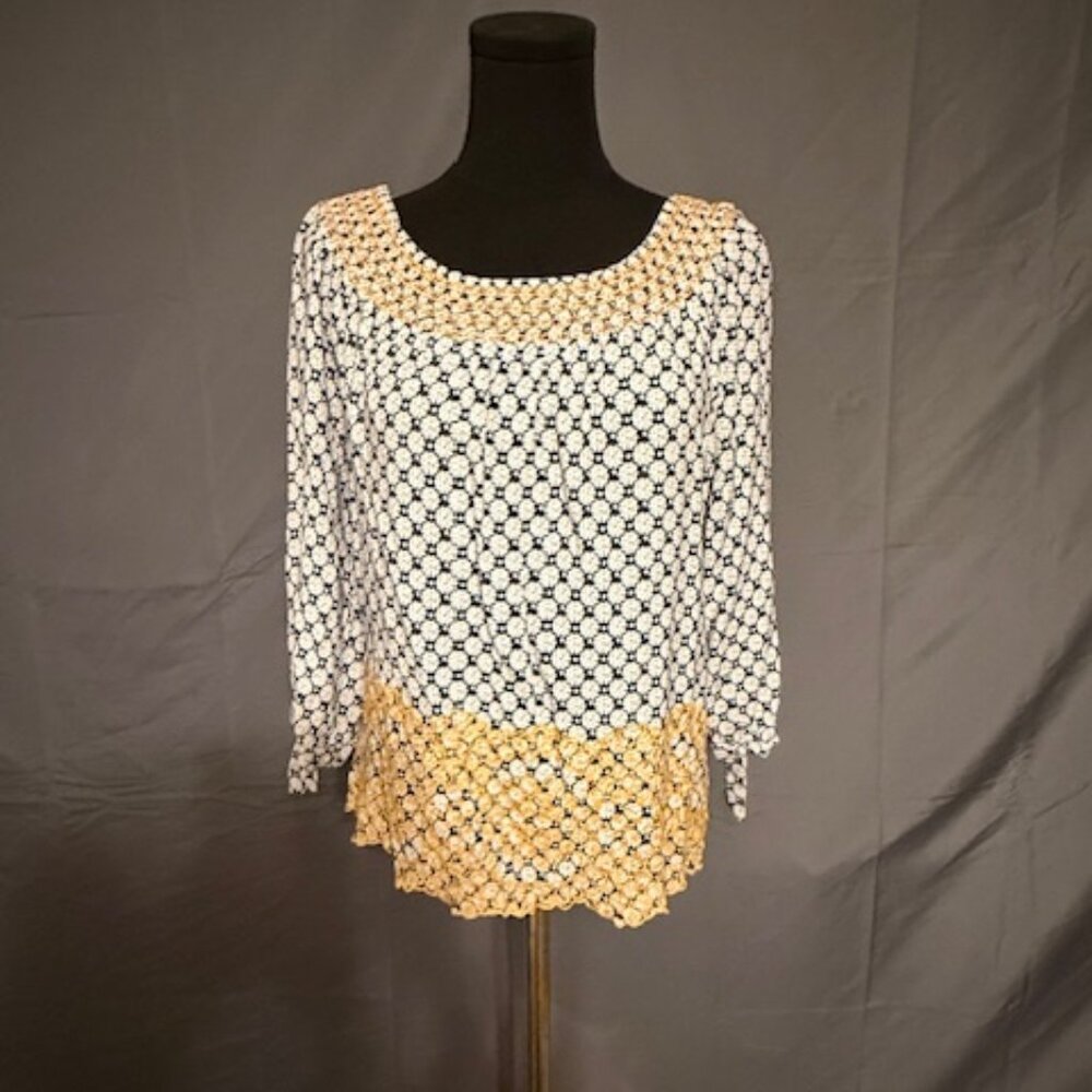 FEVER Peasant Blouse Size L